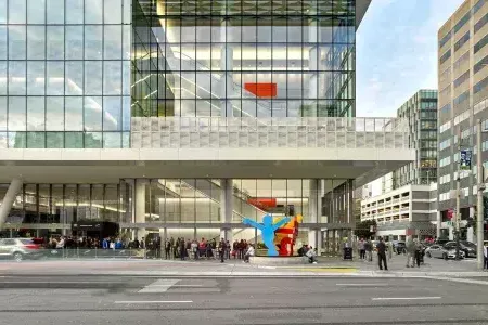 Exterior of San Francisco's Moscone Center.